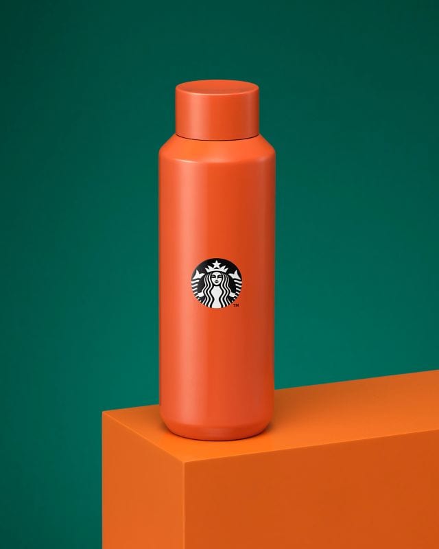 starbucks beams WATERBOTTLE 16OZ BEAMS ORANGE